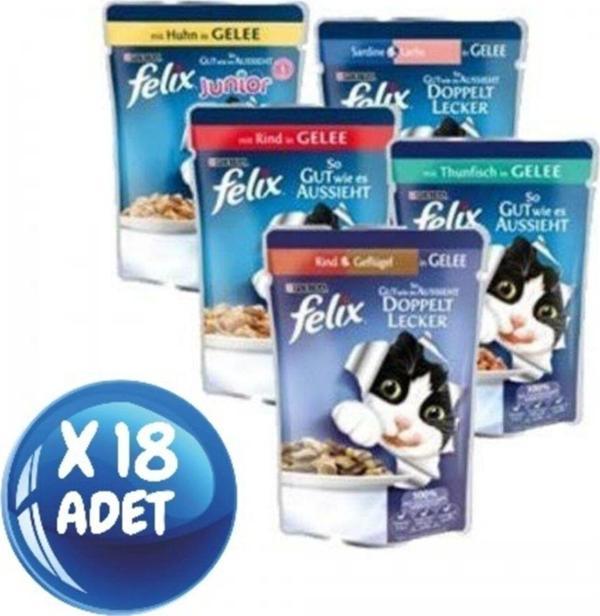 Felix Karşık Yaş Mama 18 Adet - Image 1