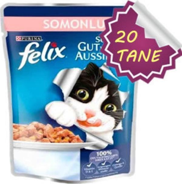 Felix Somonlu Pouch Yetişkin Kedi Maması 20 Li Set - Image 1