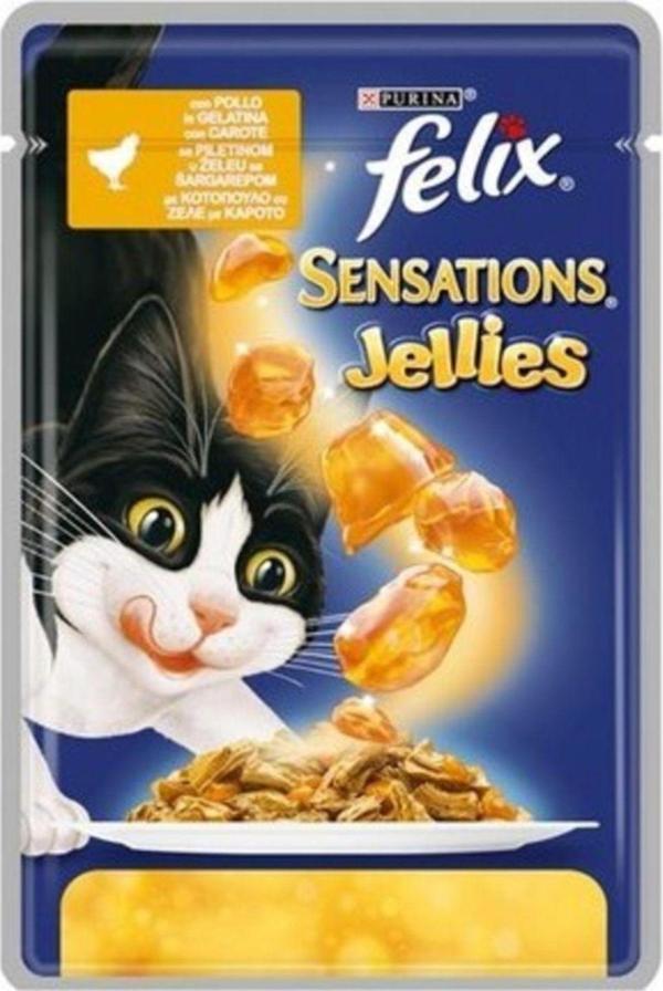 Felix Pouch 20 Adet X Sensations Tavuklu Havuçlu Kedi Yaş Mama - Image 1