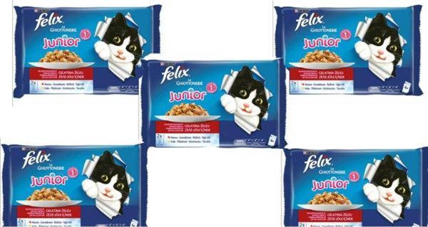 Felix Tavuklu Ve Sığır Etli Yavru Kedi Maması 4X (5 Adet) Toplam 20 Adet - Image 1
