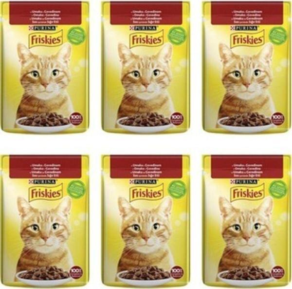Friskies Kedi Maması Sığır Etli 6 Al 5 Öde - Image 1