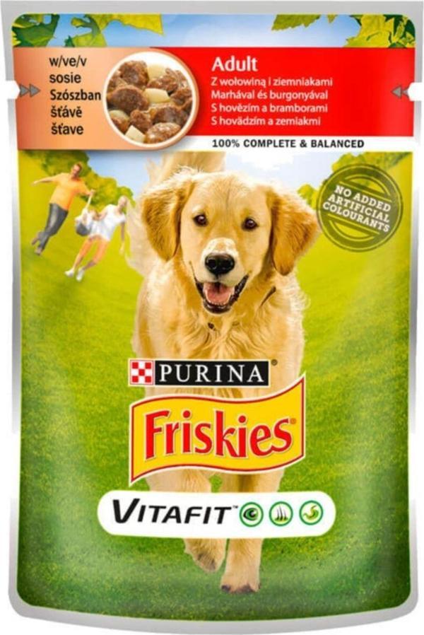 Friskies Sığır Etli Ve Patatesli Yaş Mama 100Gr.X50 Adet - Image 1