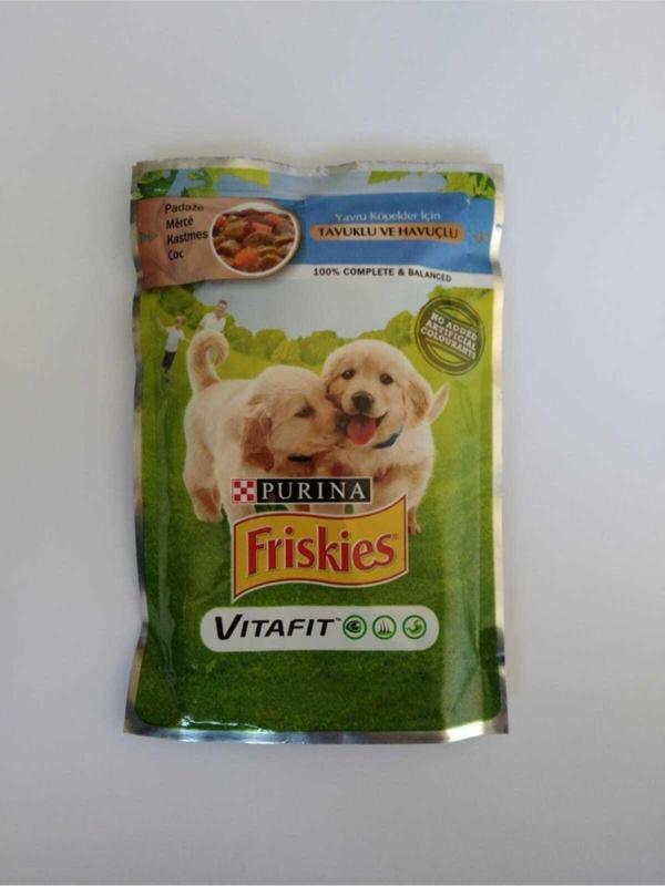 Friskies Tavuk Ve Havuç Yavru Köpek Maması 100Gr 12 Adet - Image 1