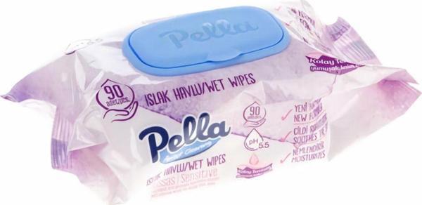 pella 5 Adet Islak Mendil Soft Hassas Sensitive 90'Lı Kapaklı - Image 1