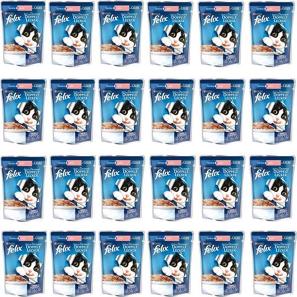 Felix Sardalya Ve Somonlu Yetişkin Kedi Pouch 85 Gr X 24 Adet - Image 1