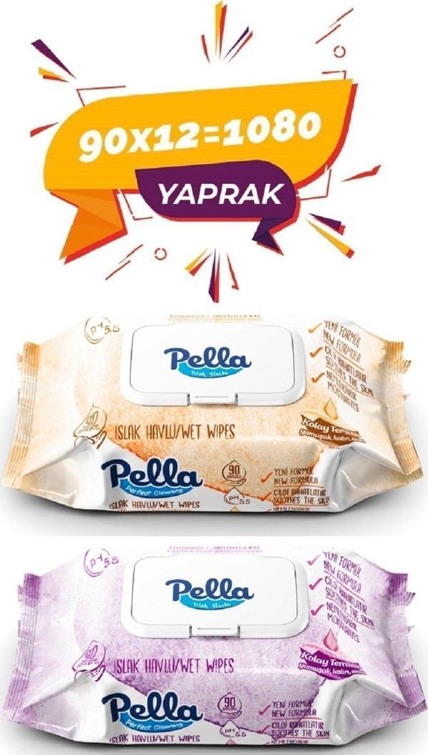 pella Soft Islak Havlu 90Lı - 12 X 90Lı - 1080 Adet - Image 1