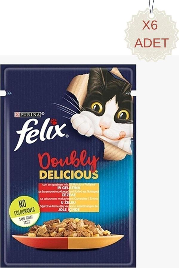Purina Sığır Etli & Tavuklu Yetişkin Kedi Konservesi 85 Gr X6 - Image 1