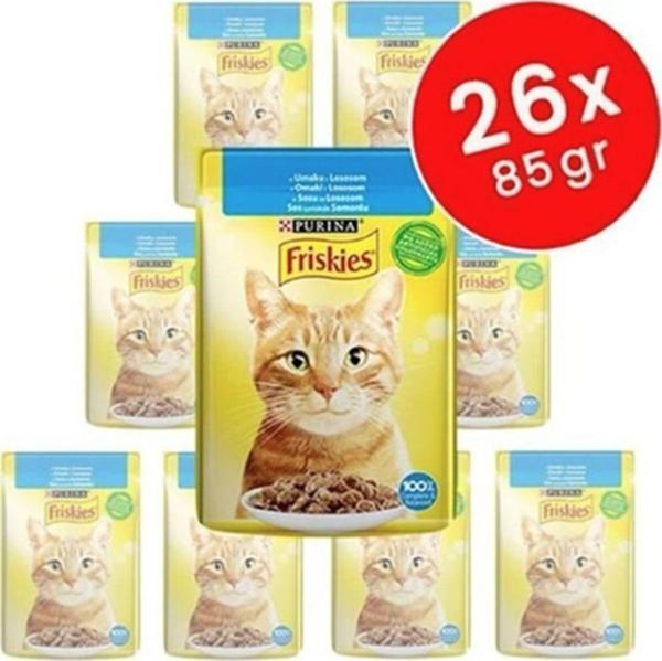 Friskies Somonlu Soslu Yaş Kedi Maması 85 Gr X26 - Image 1