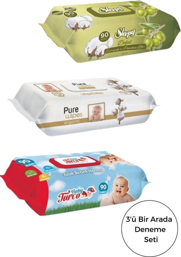Pure Bebek Islak Mendili En Çok Sevilen 3 x 90'lı - Image 1