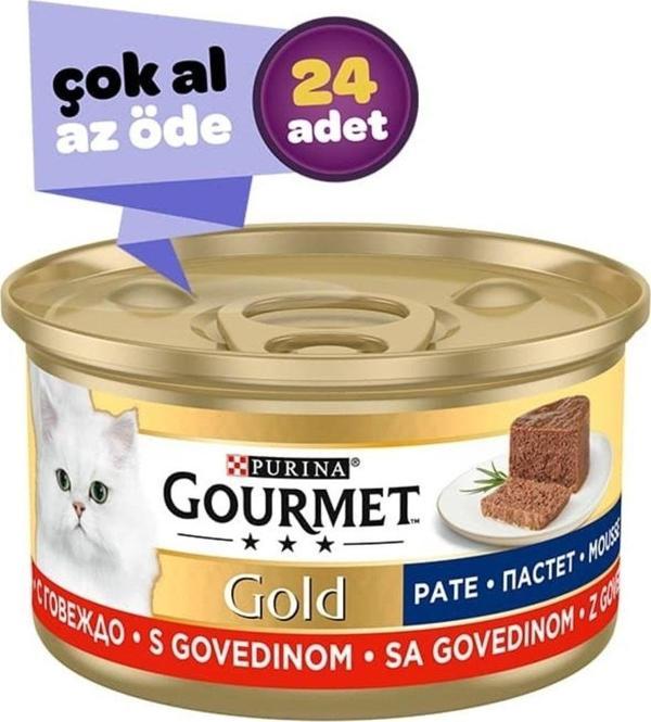 Gourmet Gold Kıyılmış Sığır Etli Kedi Konservesi 85Grx24Adet - Image 1