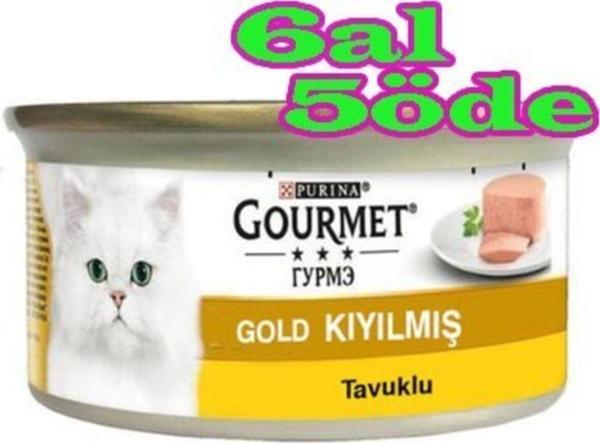 Gourmet Kıyılmış Tavuklu Kedi Konservesi 85 Gr-6 Al 5 Öde - Image 1