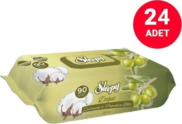 Sleepy Islak Havlu 90Lı Zeytınyaglı*24 Adet - Image 1