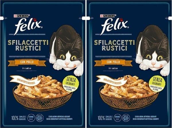 Purina 2 Adet Felix Lezzetli Dilimler Yaş Mama Tavuklu 80Gr - Image 1