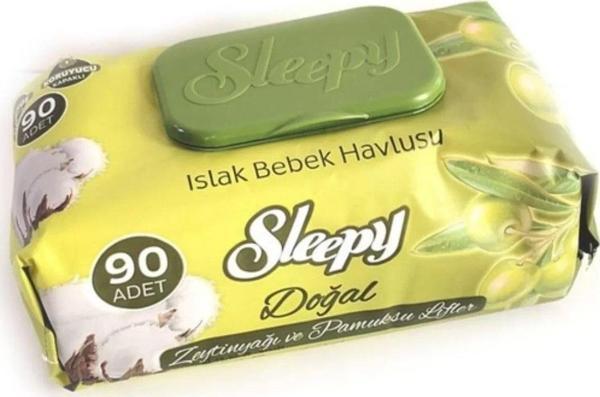 Sleepy Zeytinyağlı Islak Havlu 90'Lı X 3 Paket - 270 Yaprak - Image 1