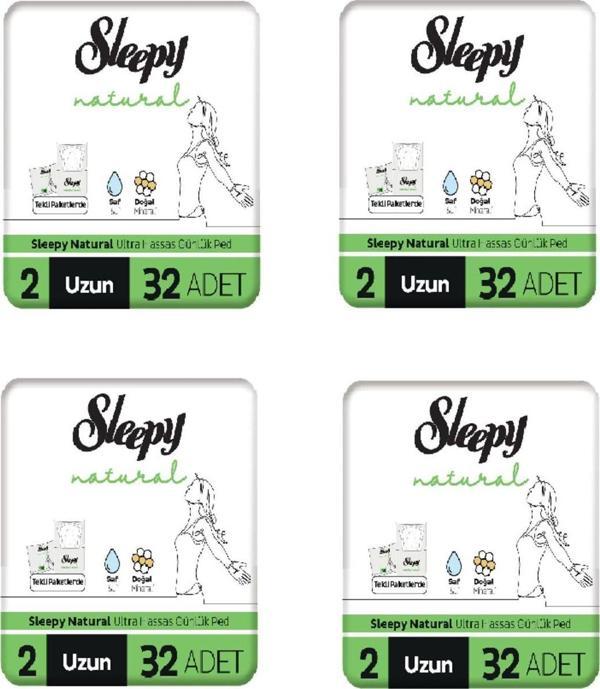 Natural Ultra Hassas Günlük Ped No:2 Uzun 128 Adet Ped Fırsat Paketi - Image 1