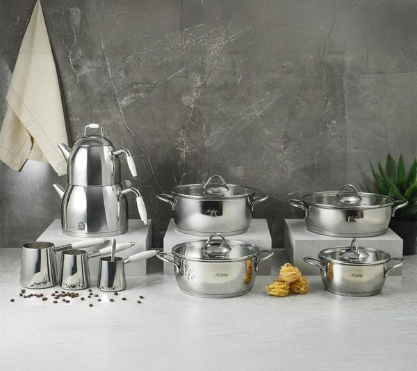 Aryıldız Solo 15 Parça Sedef Çelik Çeyiz Seti - Image 1