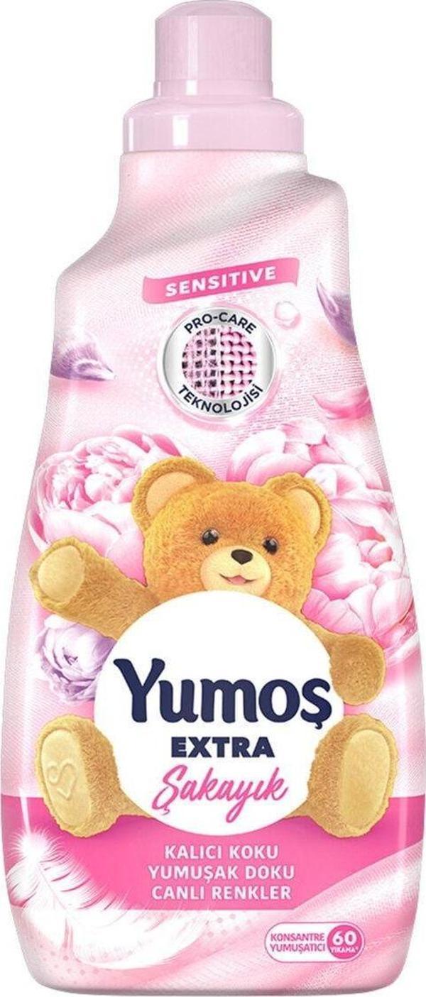 Yumoş Extra Konsantre Çamaşır Yumuşatıcısı Şakayık 1440 Ml 60 Yıkama - Image 1