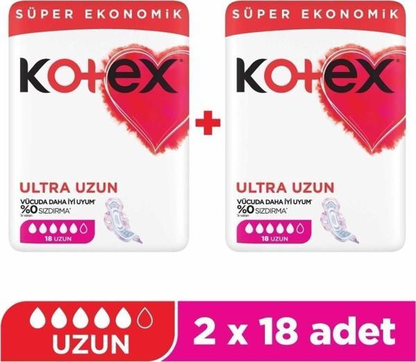 Kotex Ped Ultra Ped Uzun 18'Li X2 - Image 1