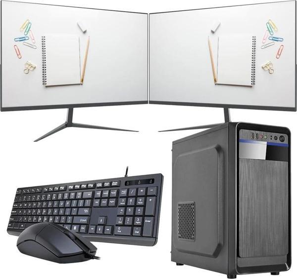 i7 14700 8GB 120GB SSD Çift 21.5" Monitörlü Ev ve Ofis Bilgisayarı (Business) - Image 1