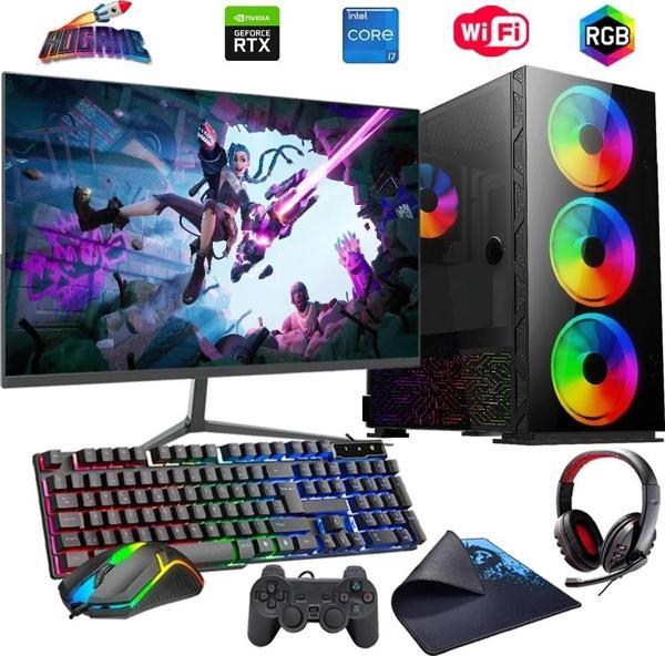 i7 14700F 16GB DDR4 480SSD 12GB RTX3060 24" Mon. Oyun Bilgisayarı (Gaming SET) - Image 1