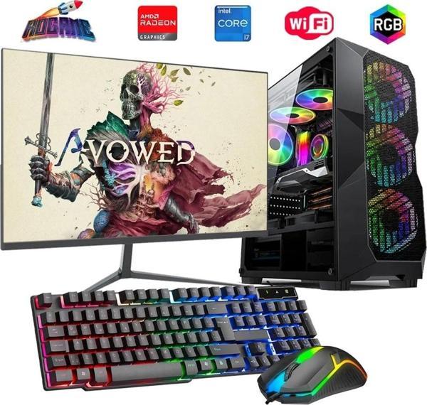 İ7 13700F 32GB DDR4 1TB M2 8GB RX580 24" Mon. Oyun Bilgisayarı - Image 1