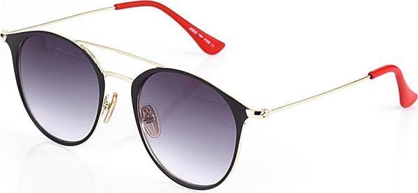Angel Eyes Ae3546C4B4560 Gold Çerçeve Siyah Yuvarlak Kadın Güneş Gözlüğü - Image 1