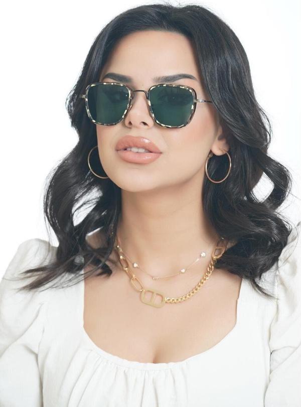 Angel Eyes Dikdörtgen Kamuflaj Desenli Unisex Güneş Gözlüğü B4471 - Image 1