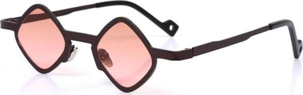 Angel Eyes Kadın Güneş Gözlüğü Geometrik Metal Çerçeve Pembe Cam - Image 1