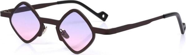 Angel Eyes Kadın Güneş Gözlüğü Geometrik Metal Çerçeve Renkli Degrade Cam - Image 1