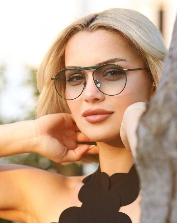 Angel Eyes Kadın Güneş Gözlüğü Damla Tasarım Yeşil Çerçeve Yeşil Cam - Image 1