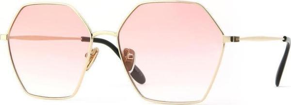 Angel Eyes Kadın Güneş Gözlüğü Köşeli Tasarım Gold Çerceve Pembe Cam - Image 1