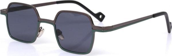 Angel Eyes Kadın Güneş Gözlüğü Metal Çift Renk Dikdörtgen Çerçeve Siyah Cam - Image 1