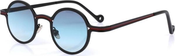 Angel Eyes Kadın Güneş Gözlüğü Metal Çift Renk Oval Çerçeve Mavi Cam - Image 1