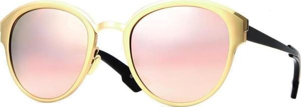 Angel Eyes Kadın Güneş Gözlüğü Yuvarlak Tasarım Gold Çerçeve Pembe Aynalı Cam - Image 1