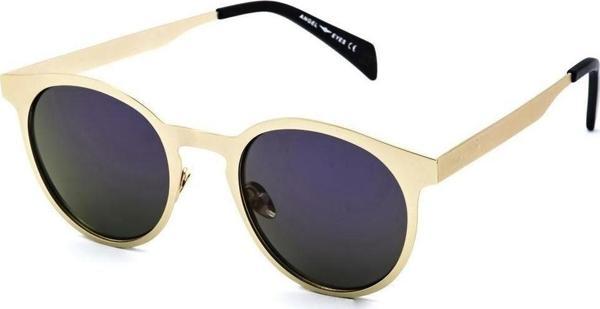 Angel Eyes Kadın Güneş Gözlüğü Oval Tasarım Gold Çerceve Siyah Cam - Image 1