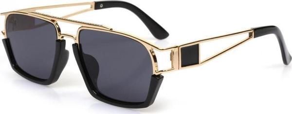 Angel Eyes Siyah Camlı Siyah-Gold Çerçeveli Unisex Güneş Gözlüğü Ae0918C7-1 - Image 1