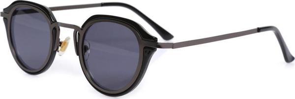 Angel Eyes Siyah Çerçeve Siyah Cam Oval Unisex Güneş Gözlüğü Ae9901C1 - Image 1