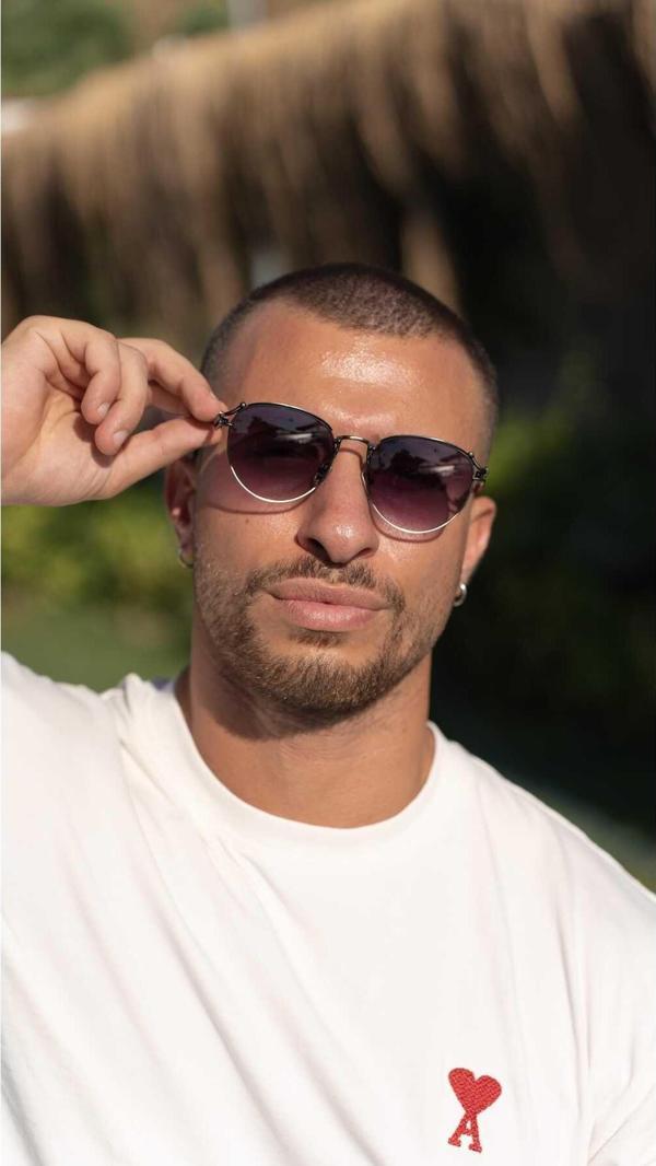 Angel Eyes Siyah Mat Cam Siyah Metalik Çerçeve Unısex Güneş Gözlüğü - Image 1