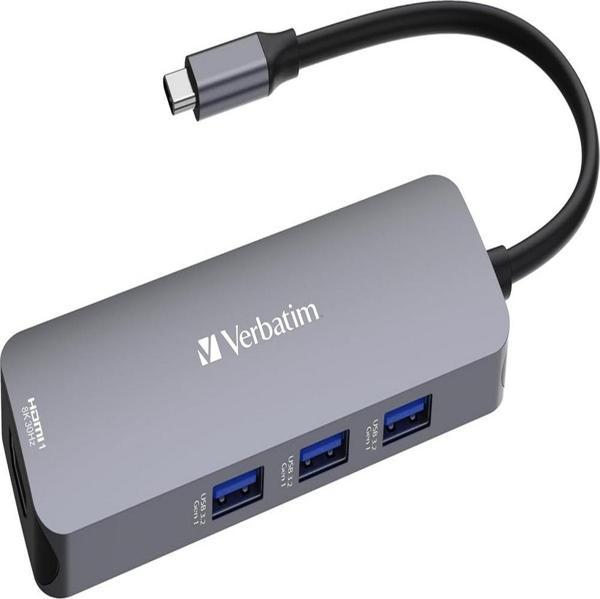 VERBATIM 32151 USB-C PRO 8 PORT HUB CMH-08 - Image 1