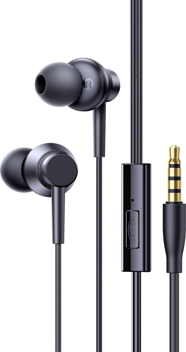 Baseus Encok HZ11 3.5mm Jack Kablolu Kulaklık - Siyah - Image 1