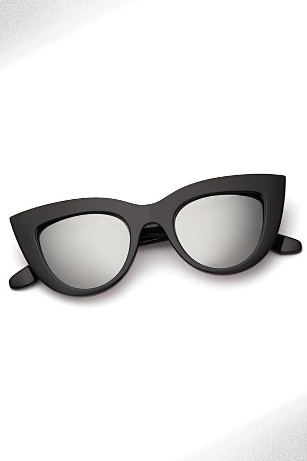 Angel Eyes Uv400 Korumalı Siyah Çerçeve Gümüş Aynalı Cam Cat Eyes Kadın Snowboard/Kayak Gözlüğü - Image 1