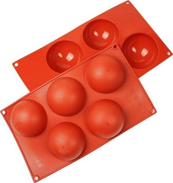 Silikon Kalıp Çikolata Ve Kek Kalıbı Yarım Küre Model 5 Li BT006 - Image 1