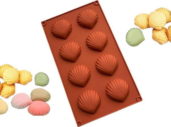 Silikon Kalıp İstiridye  (Shell) Deniz Kabuğu Kalıbı 8 Li - Image 1