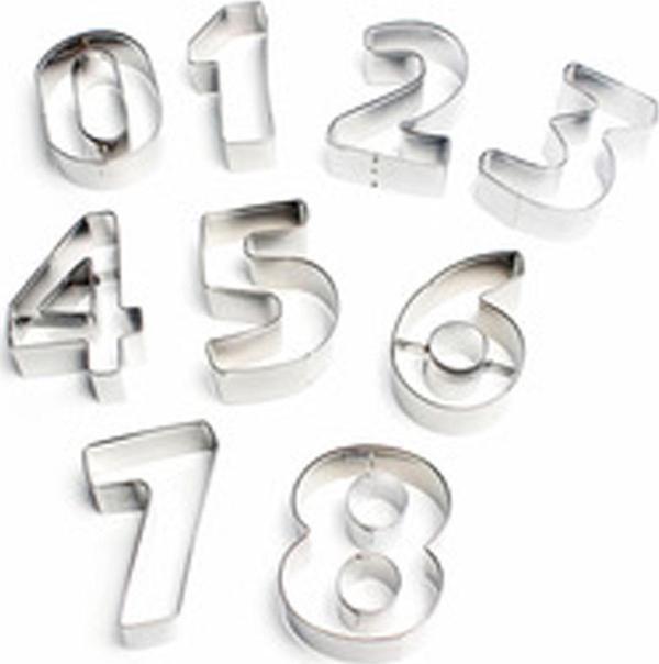 Kek Kurabiye Kalıbı Minik 0 Dan 8 Kadar 9 Parça  2.5 CM BK028 - Image 1