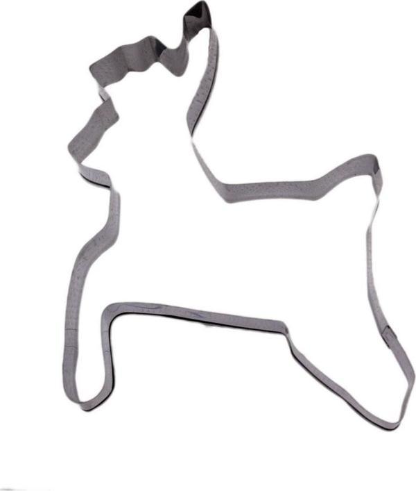 Kek Kurabiye Ve Pasta Kalıbı Metal Şekilli Geyik Modeli 10X10 CM - Image 1