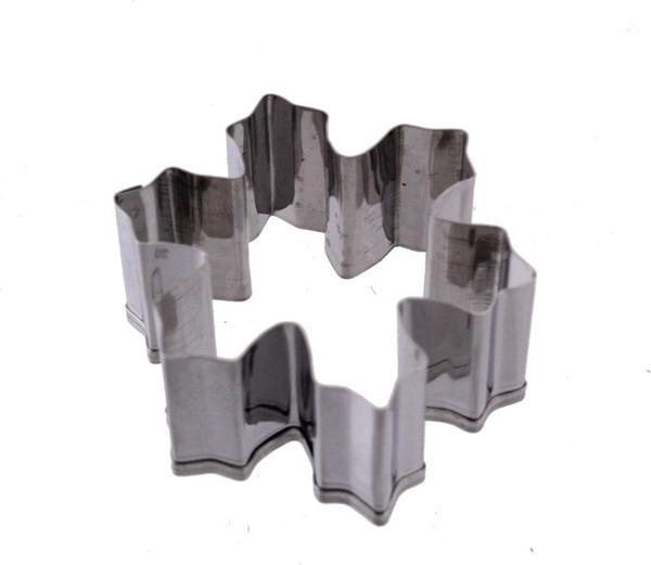 Kek Kurabiye Ve Pasta Kalıbı Metal Şekilli Kar Tanesi  Büyük 8 CM - Image 1