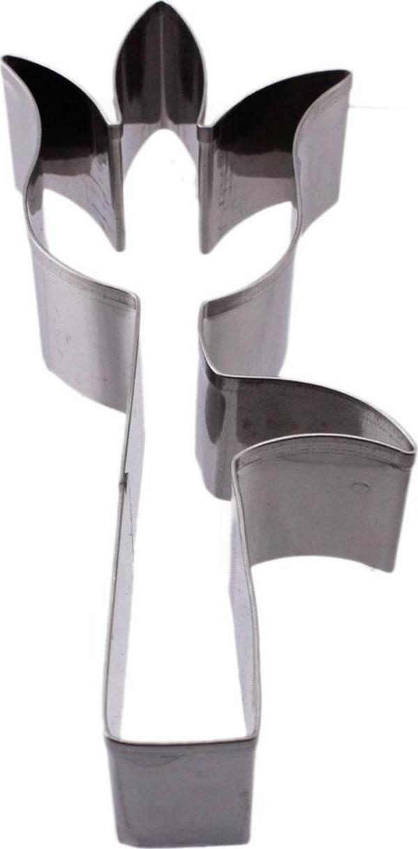Kek Kurabiye Ve Pasta Kalıbı Metal Şekilli Yapraklı Lale 5X12 CM - Image 1