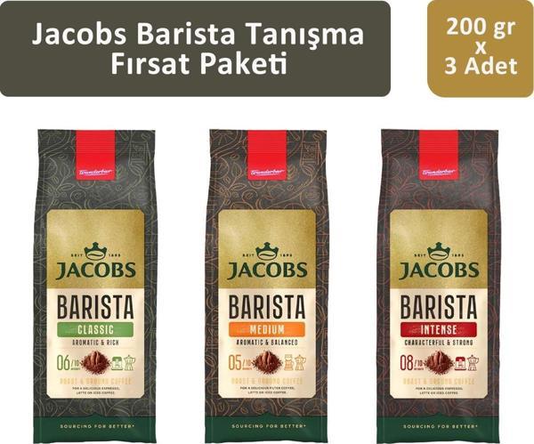 Jacobs Barista Filtre Kahve Tanışma Paketi 200 gr x 3 Adet - Image 1