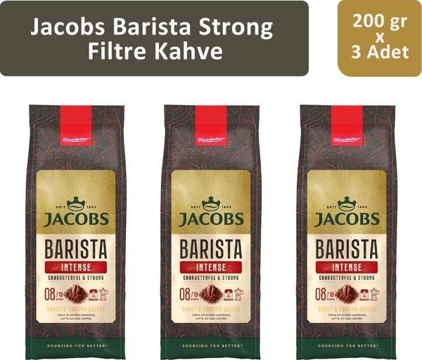 Jacobs Barista Strong Filtre Kahve 200 gr x 3 Adet - Image 1