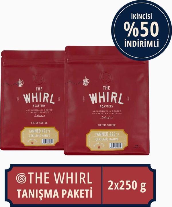 The Whirl Filtre Tanned 423°F Çekilmiş Kahve Tanışma Paketi 250 gr x 2 Adet - Image 1